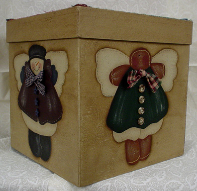Country Angels - Large Paper Mach&eacute; Box