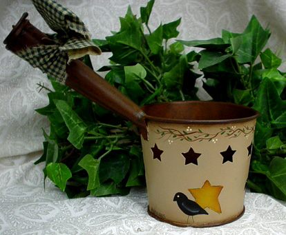 Crows & Stars ~ Rusted Candle Cup